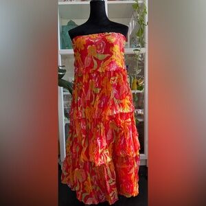 Anthropologie Verb by Pallavi Senghee Ravenna tiered dress